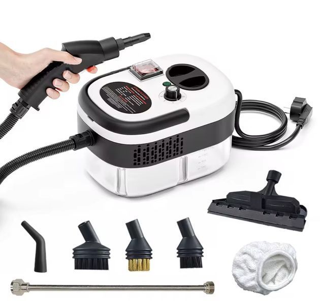 Пароочиститель Steam Cleaner 2500W 8 насадок в комплекте Пароочиститель для дома с насадками 9997 фото