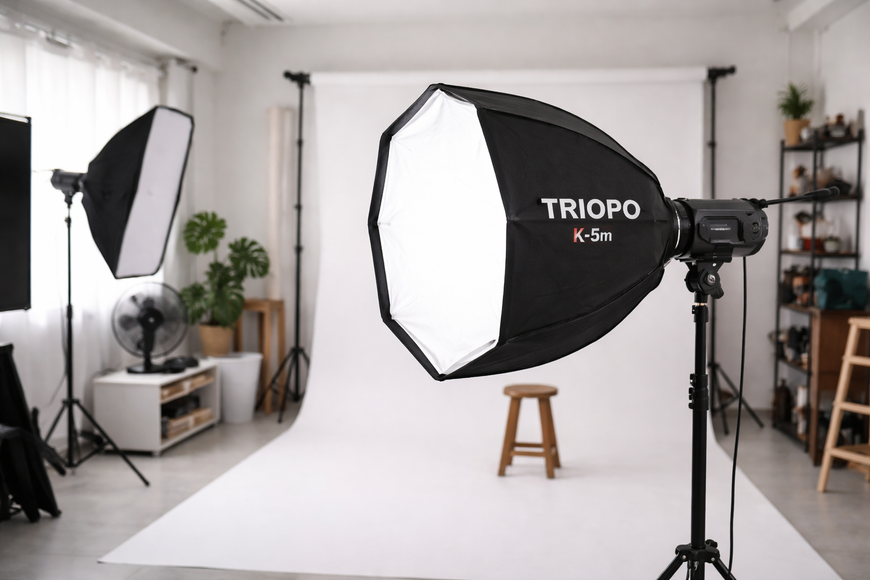 Профессиональный октобокс софтбокс Triopo К 120 см Софтбокс с диффузоромTriopo для фотостудии 8876 фото